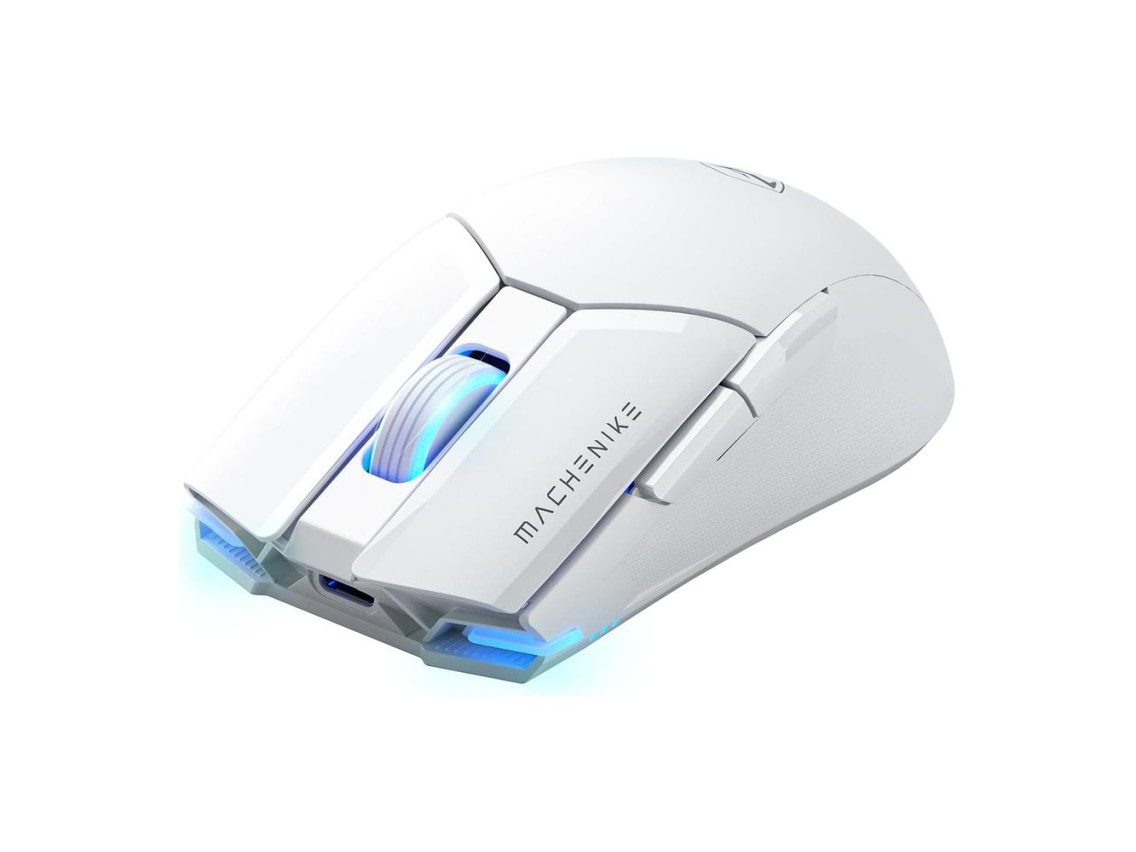 Mouse Gamer Sem Fio Machenike M7 Pro - Branco