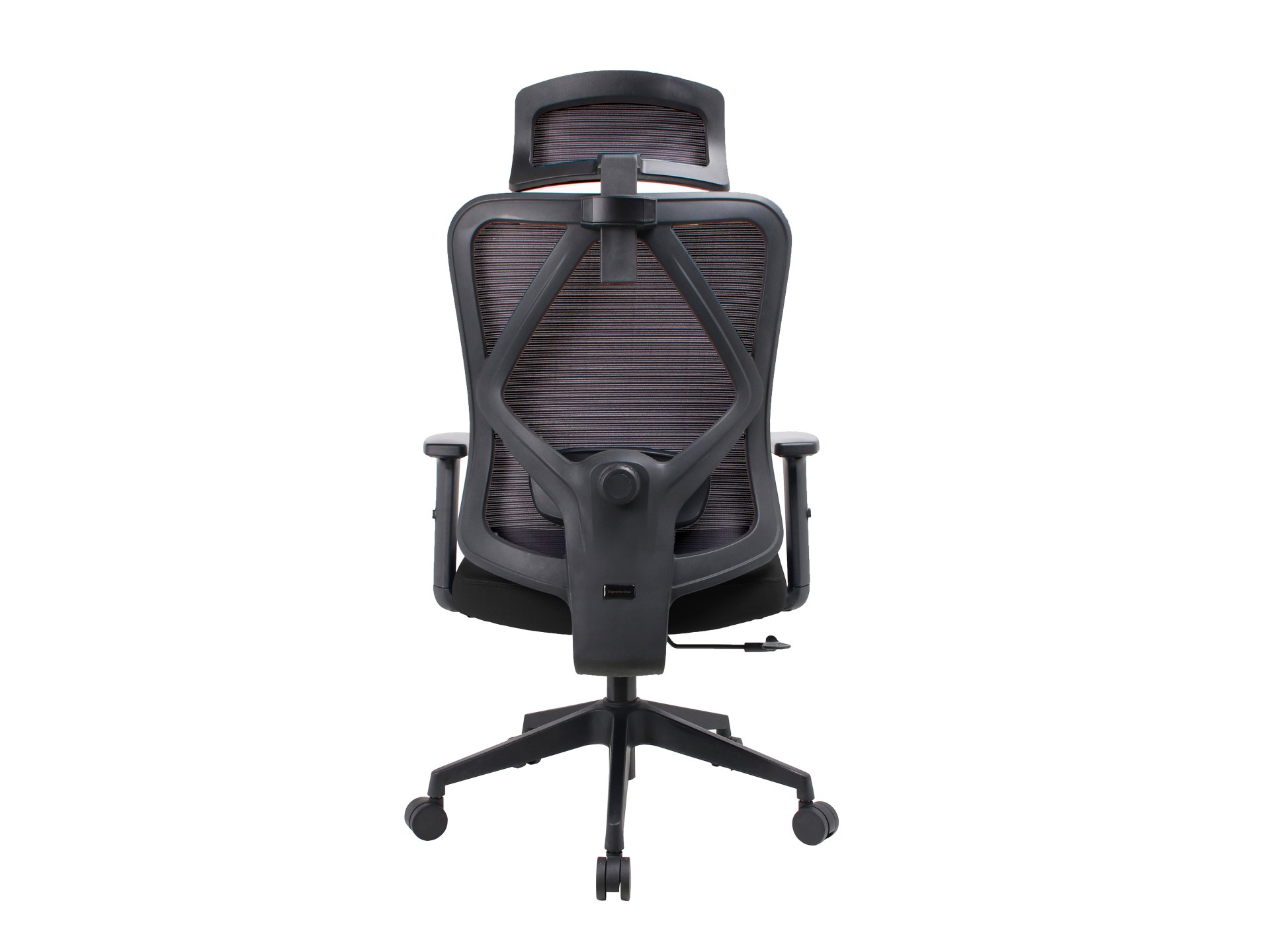 Techancy Black Computer Office Chair MD4901, Fabric Seat, Curved Lumbar Support, 3D Adjustable Angle