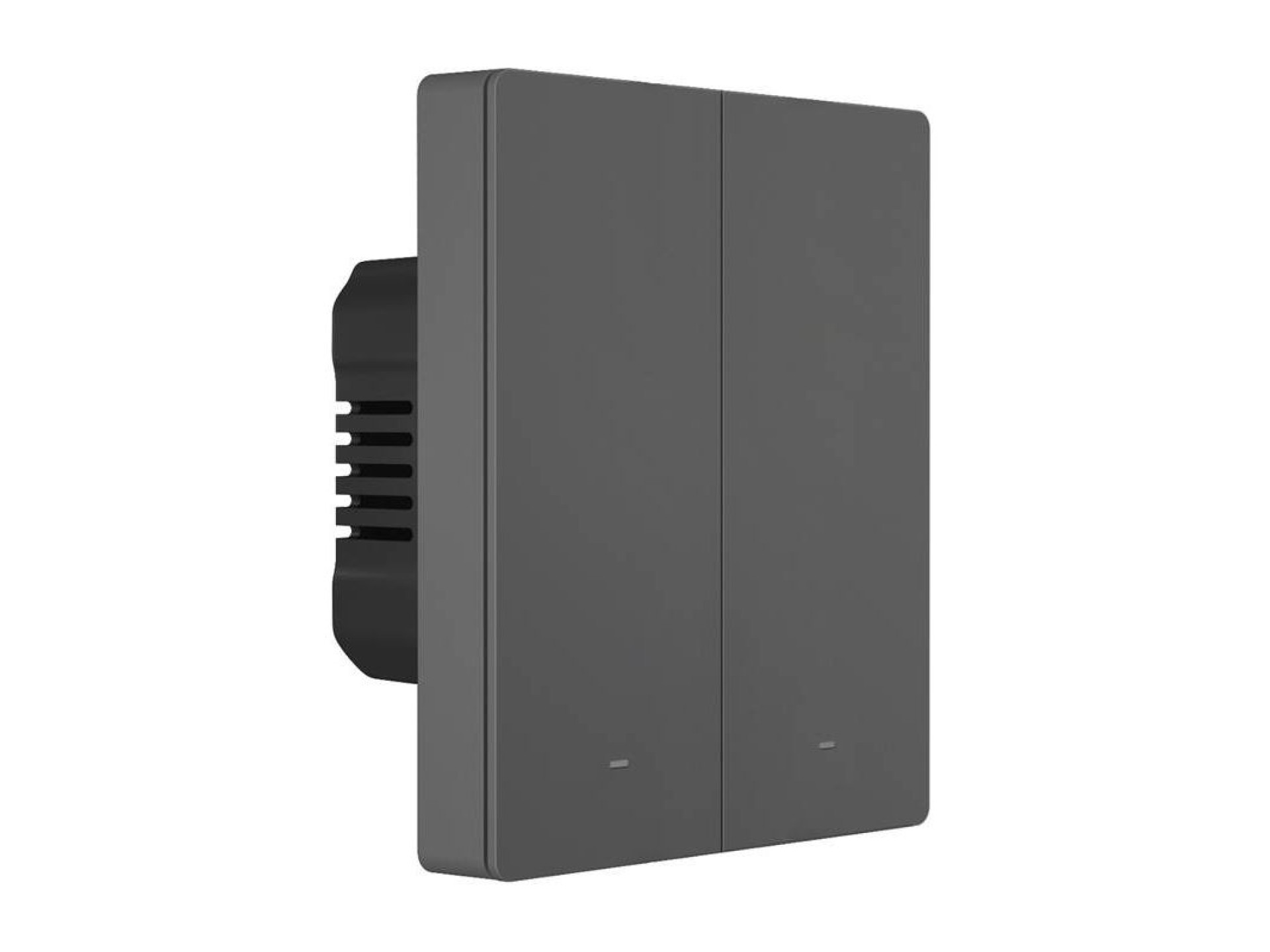 Interruptor de parede inteligente WiFi SONOFF M5-2C-80 (2 canais, para moldura, grafite)