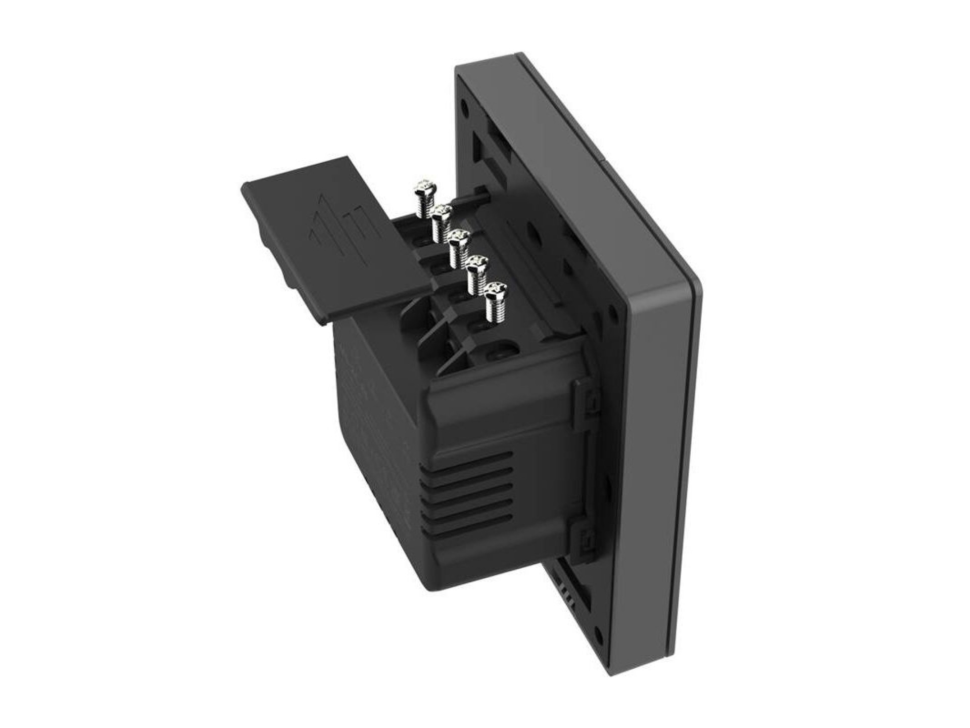 Interruptor de parede inteligente WiFi SONOFF M5-2C-80 (2 canais, para moldura, grafite)