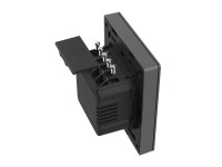 Interruptor de parede inteligente WiFi SONOFF M5-2C-80 (2 canais, para moldura, grafite)