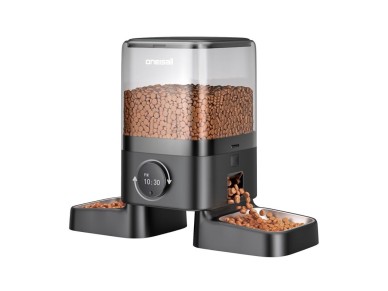 Double Intelligent Feed Dispenser 5L Oneisall PF09 Double Intelligent Feed Dispenser 5L Oneisall PF09