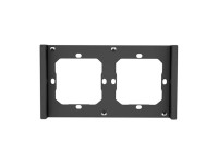 Marco para interruptor M5 80 doble 2 pliegues SONOFF M5-2C-80-F (grafito/negro)