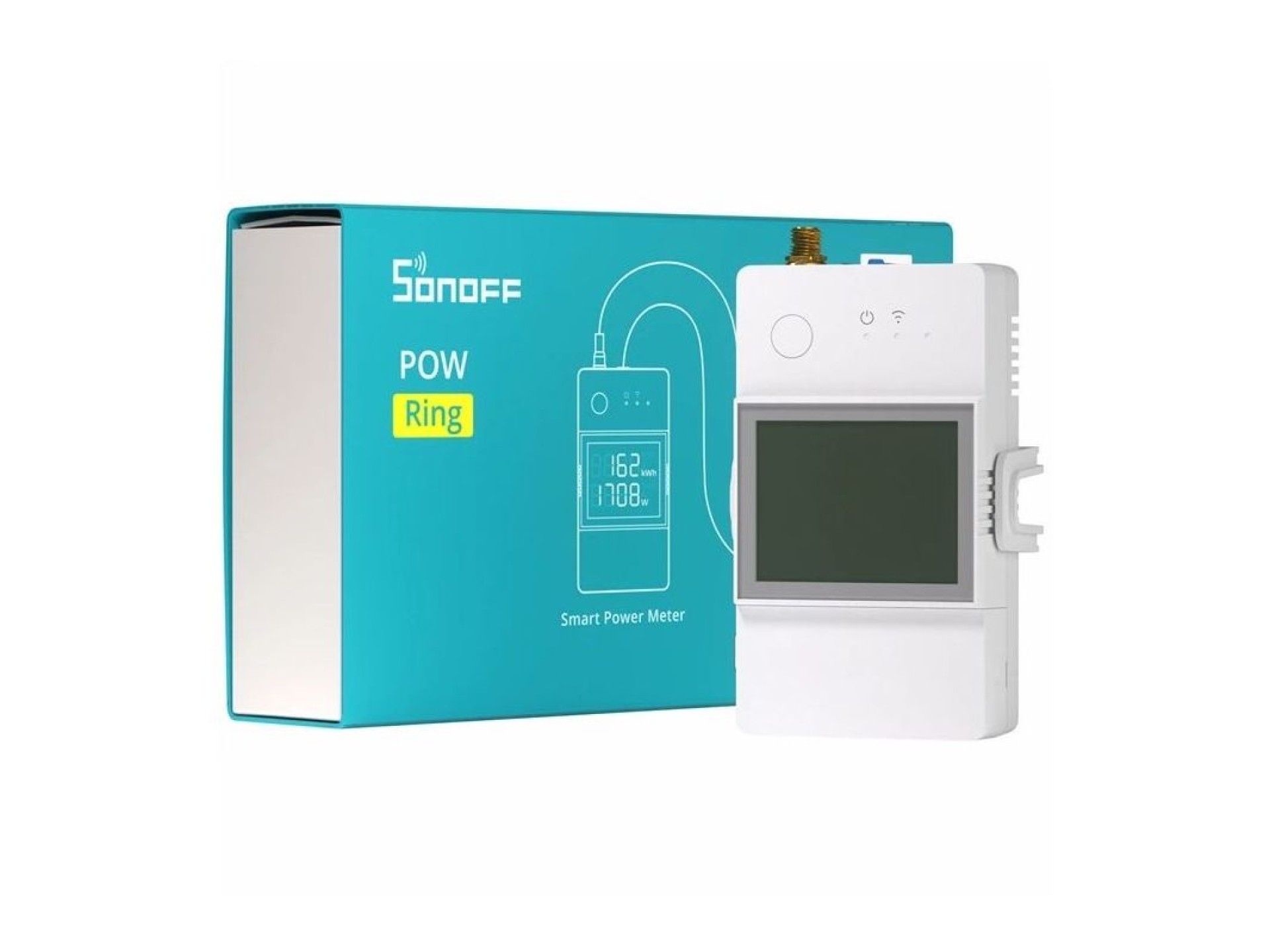Medidor de consumo de energia elétrica 100A WiFi POW Ring SONOFF POWCT (sonda de corrente)