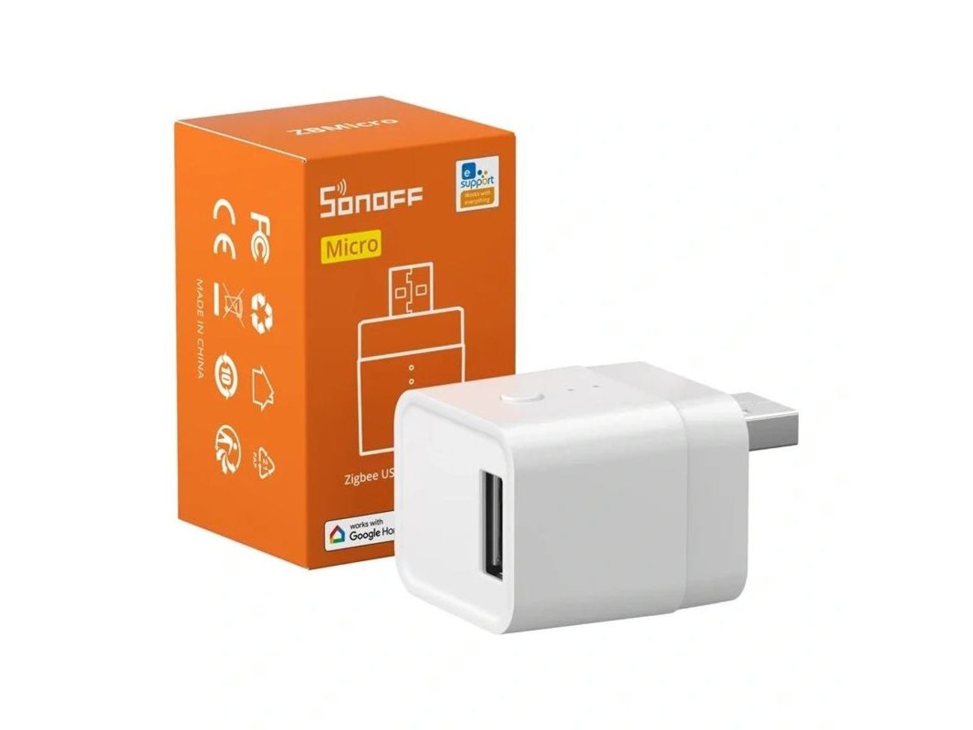 Adaptador inteligente, interruptor USB ZigBee SONOFF ZBMicro (máx. 36W)