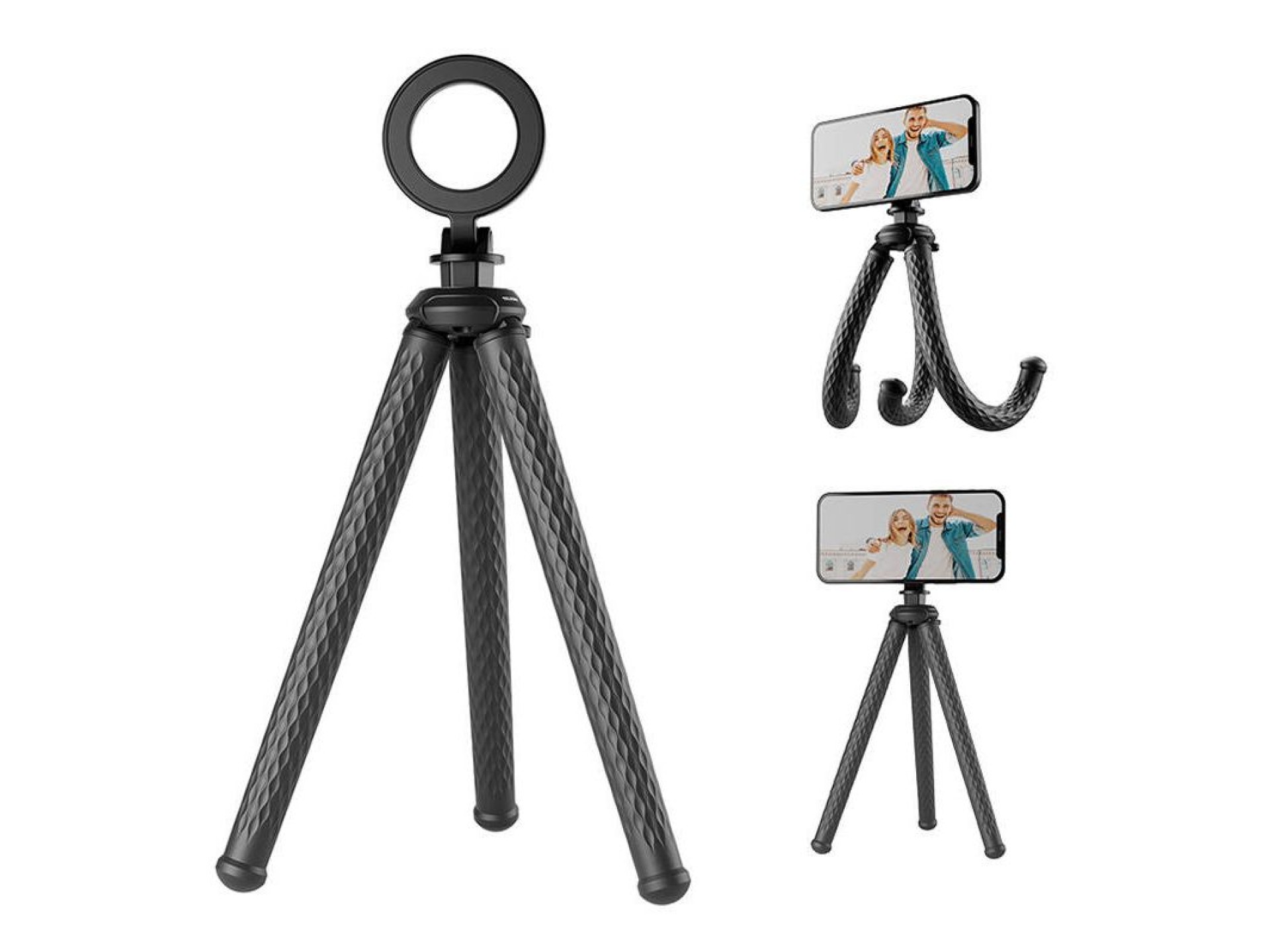 TELESIN flexible tripod for phones (black)