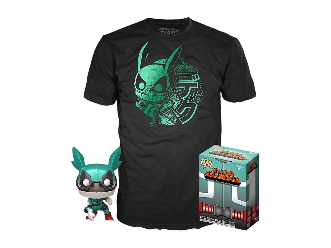 Pop & tee my hero academia deku funko + t-shirt size m