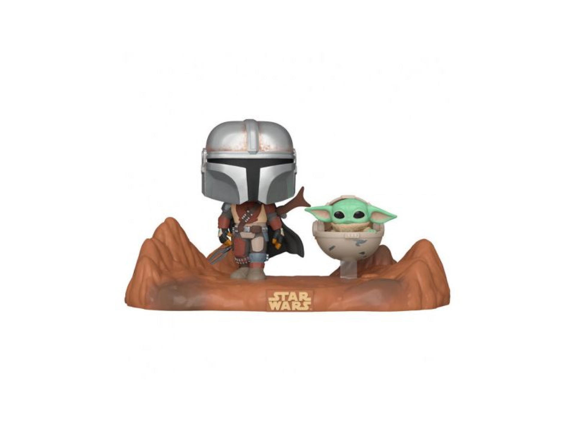 Funko pop star wars the mandalorian the mandalorian & baby yoda