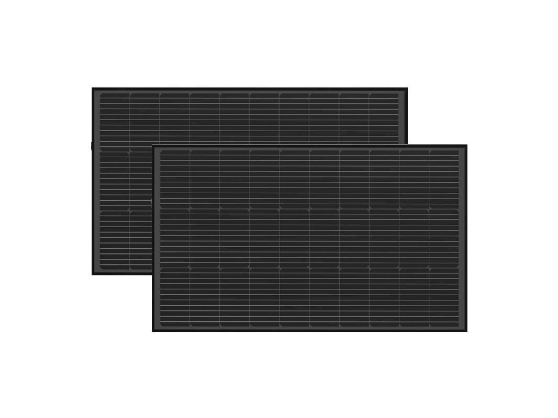 Conjunto de painéis fotovoltaicos 2x EcoFlow 100W (estrutura rígida)