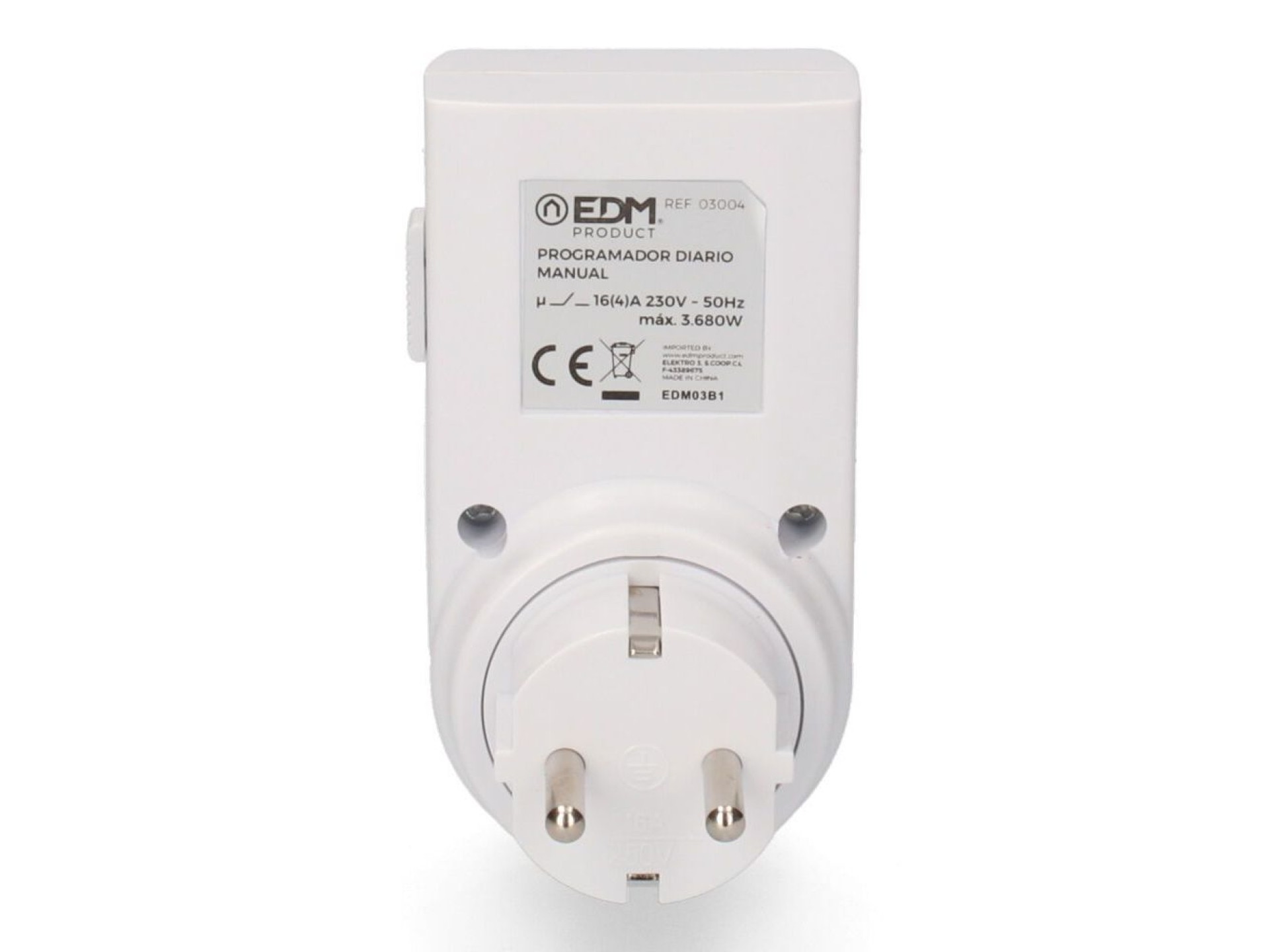 Programador diário analógico 230v 16a edm