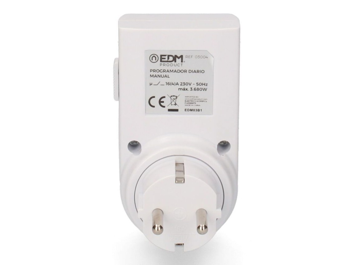 Programador diário analógico 230v 16a edm