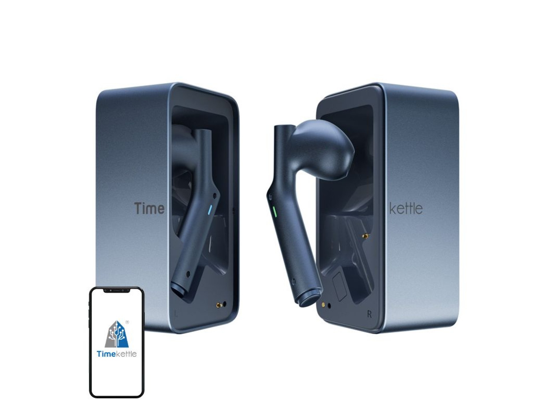 Fones de ouvido com tradução TIMEKETTLE W4 (Azul)