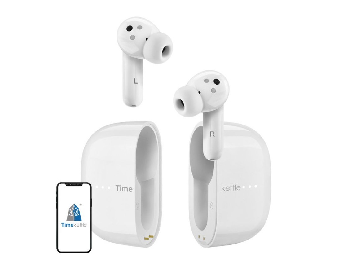 TIMEKETTLE M3 Offline Translation Earbuds (White)