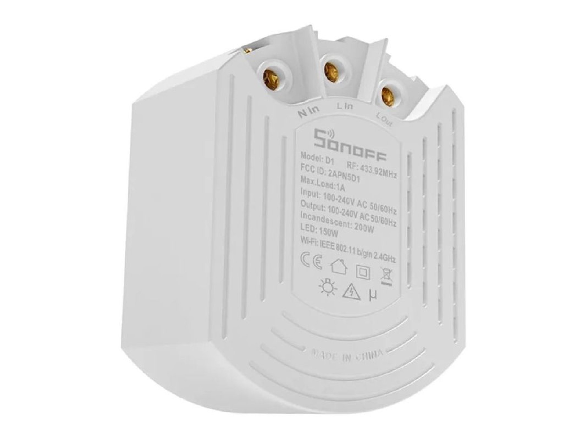 Interruptor de atenuación inteligente Sonoff D1 con control remoto RM433R2