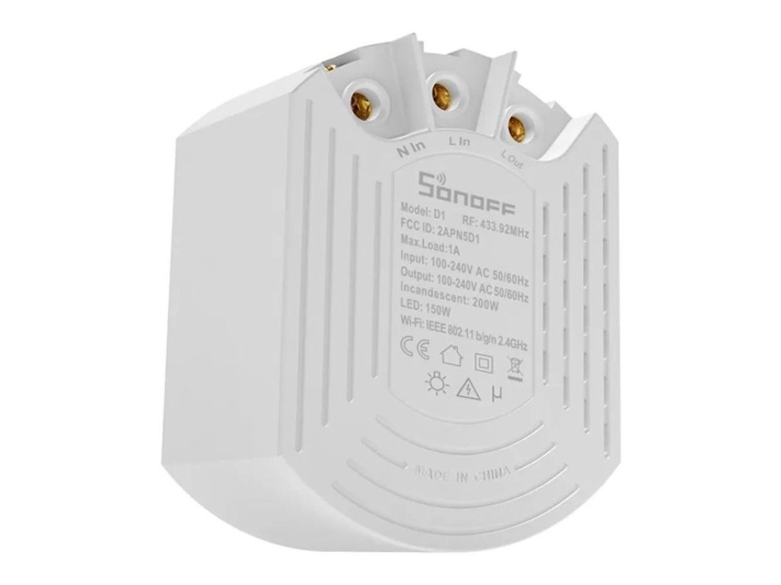 Interruptor de atenuaci�n inteligente Sonoff D1 con control remoto RM433R2