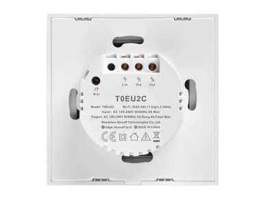Switch Inteligente WiFi Sonoff T0 EU TX (2 canales)