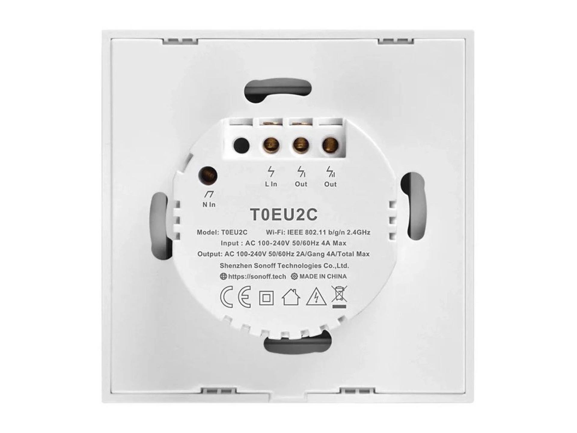 Smart Switch WiFi Sonoff T0 EU TX (2-channel)