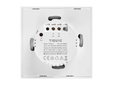 Switch Inteligente WiFi+RF 433 Sonoff T1 EU TX (1 canal)