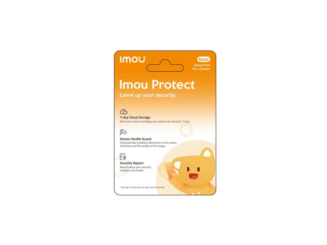 Cartão-presente IMOU Protect Basic (plano anual)