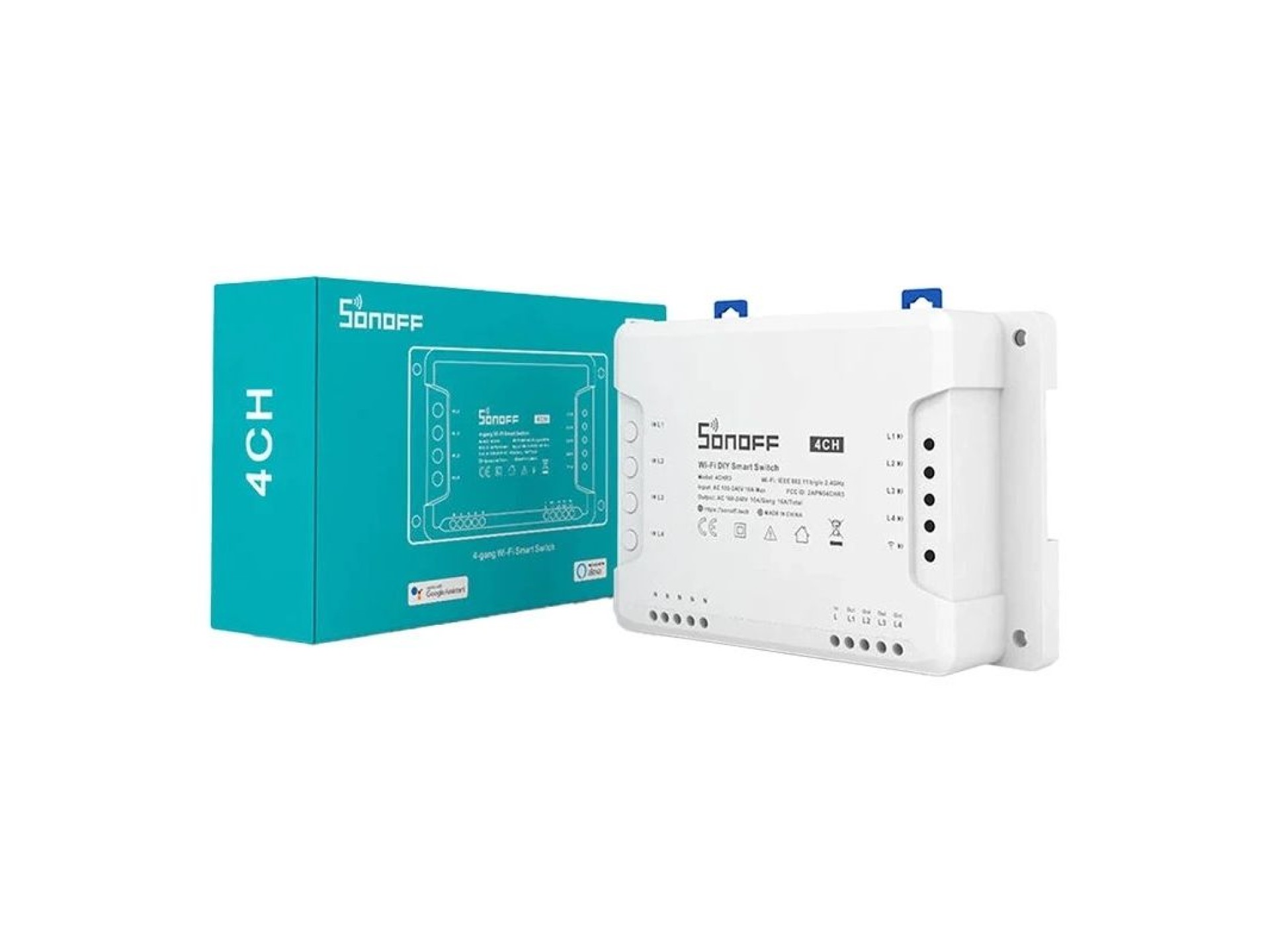 Interruptor inteligente WiFi SONOFF 4CHR3