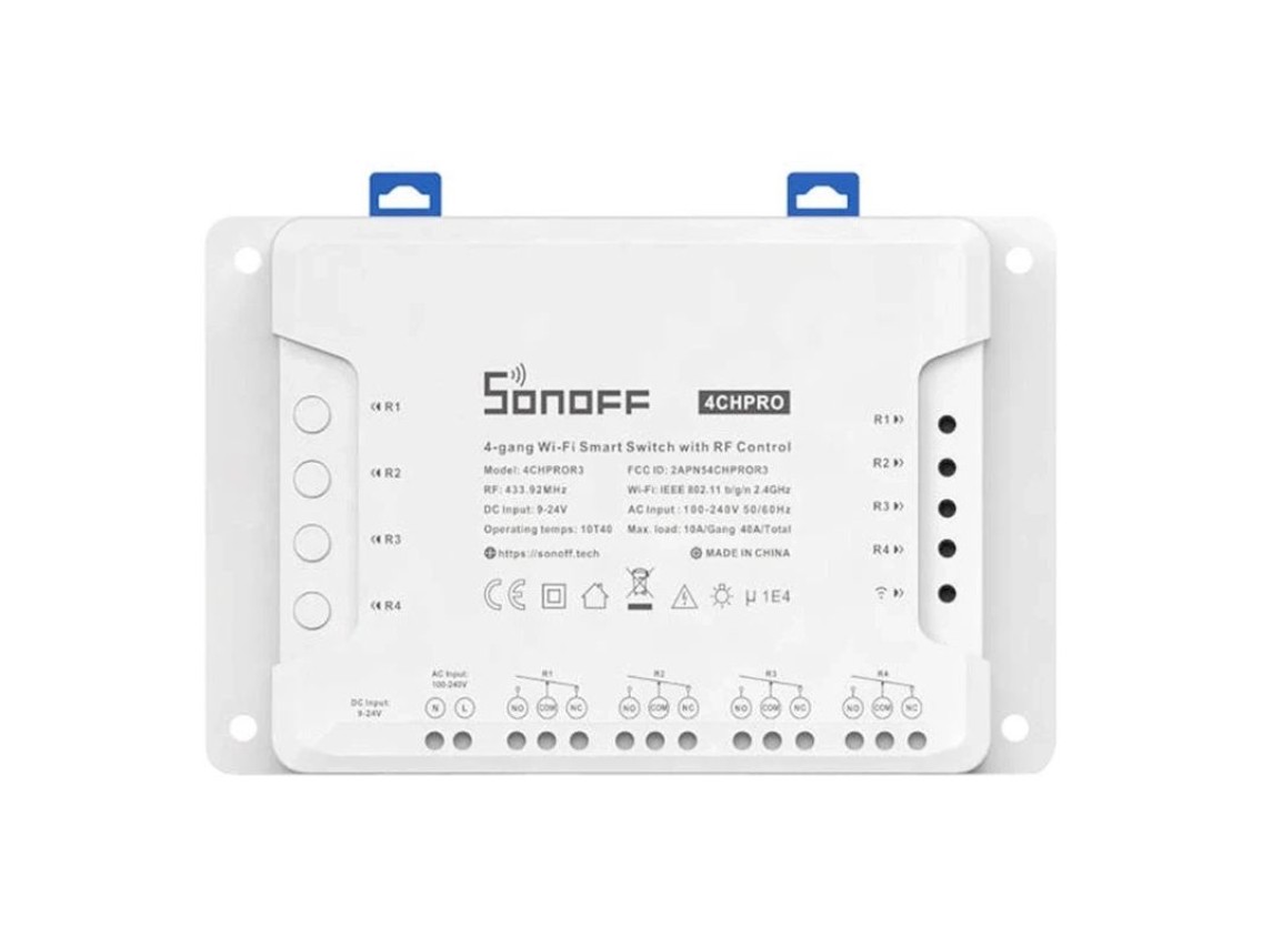 Interruptor inteligente WiFi SONOFF 4CHPROR3