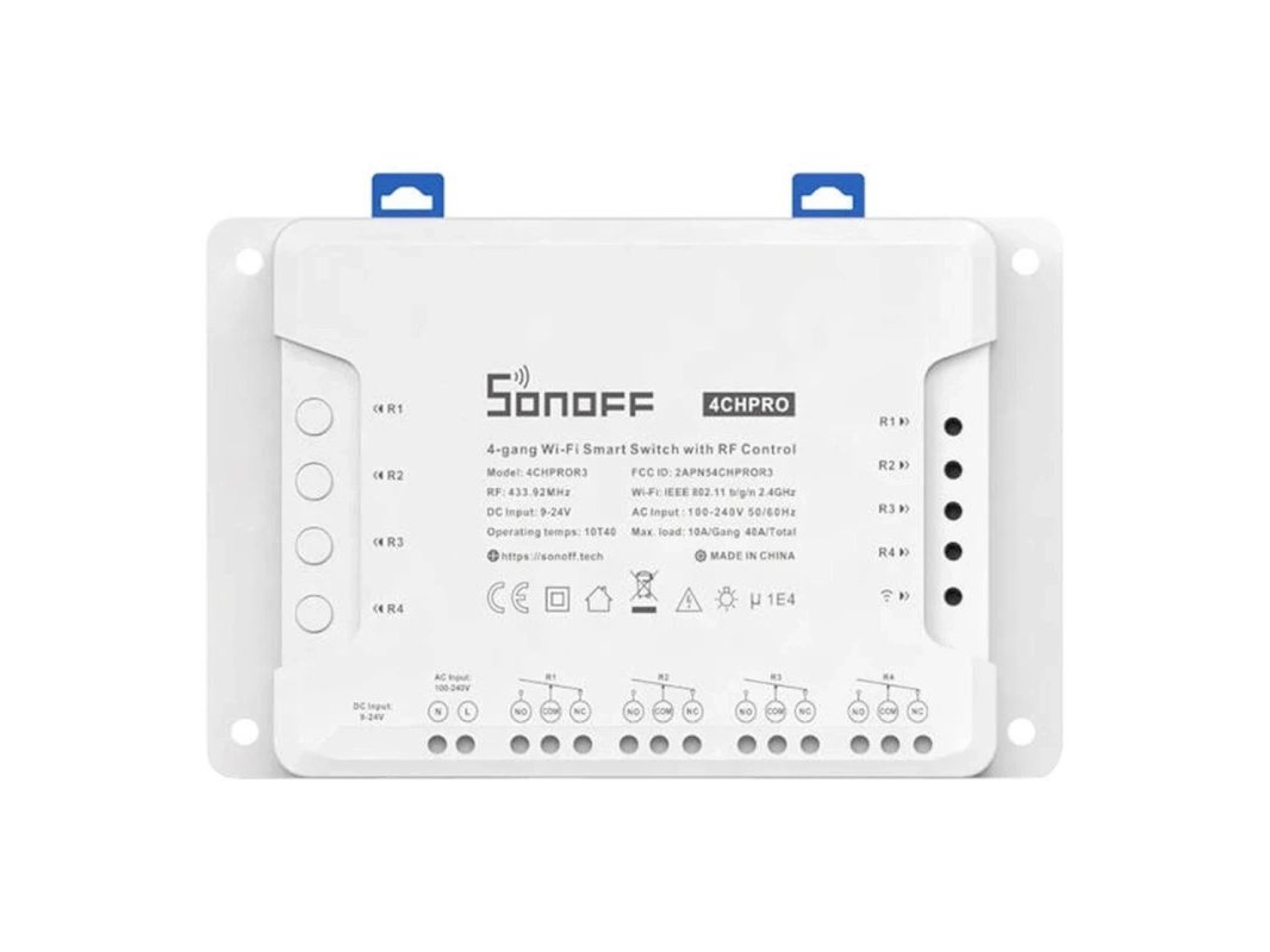 Interruptor inteligente WiFi SONOFF 4CHPROR3