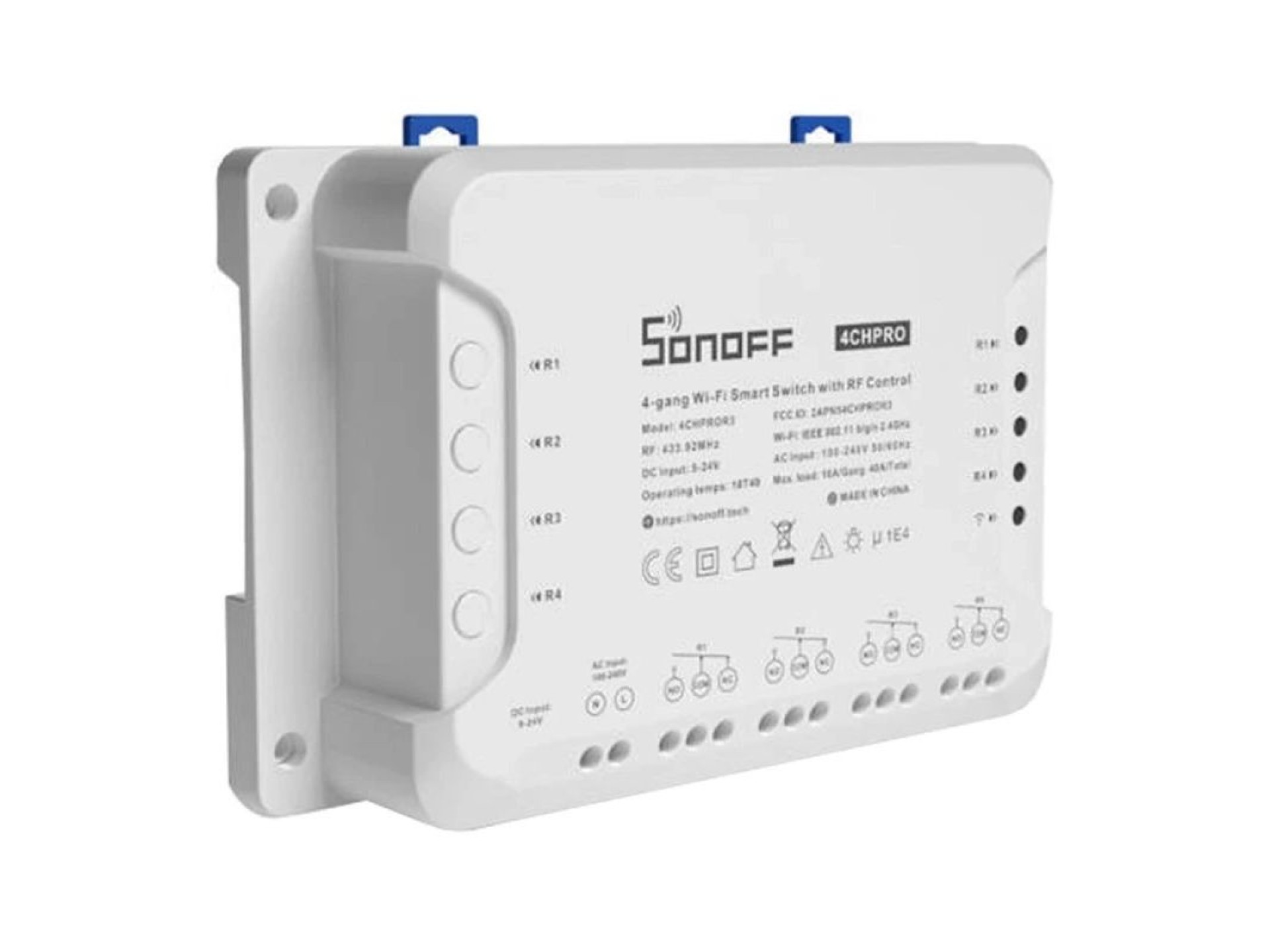 Interruptor inteligente WiFi SONOFF 4CHPROR3