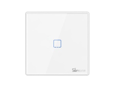 Interruptor de pared inal�mbrico inteligente Sonoff T2EU1C-RF 433 MHz (1 canal)