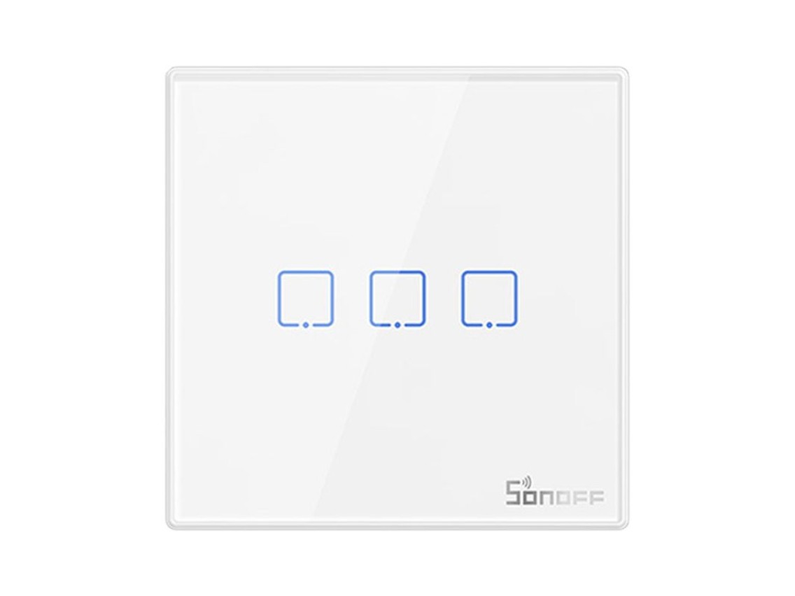 Smart Wireless Wall Switch Sonoff T2EU3C-RF 433MHz (3-channel)