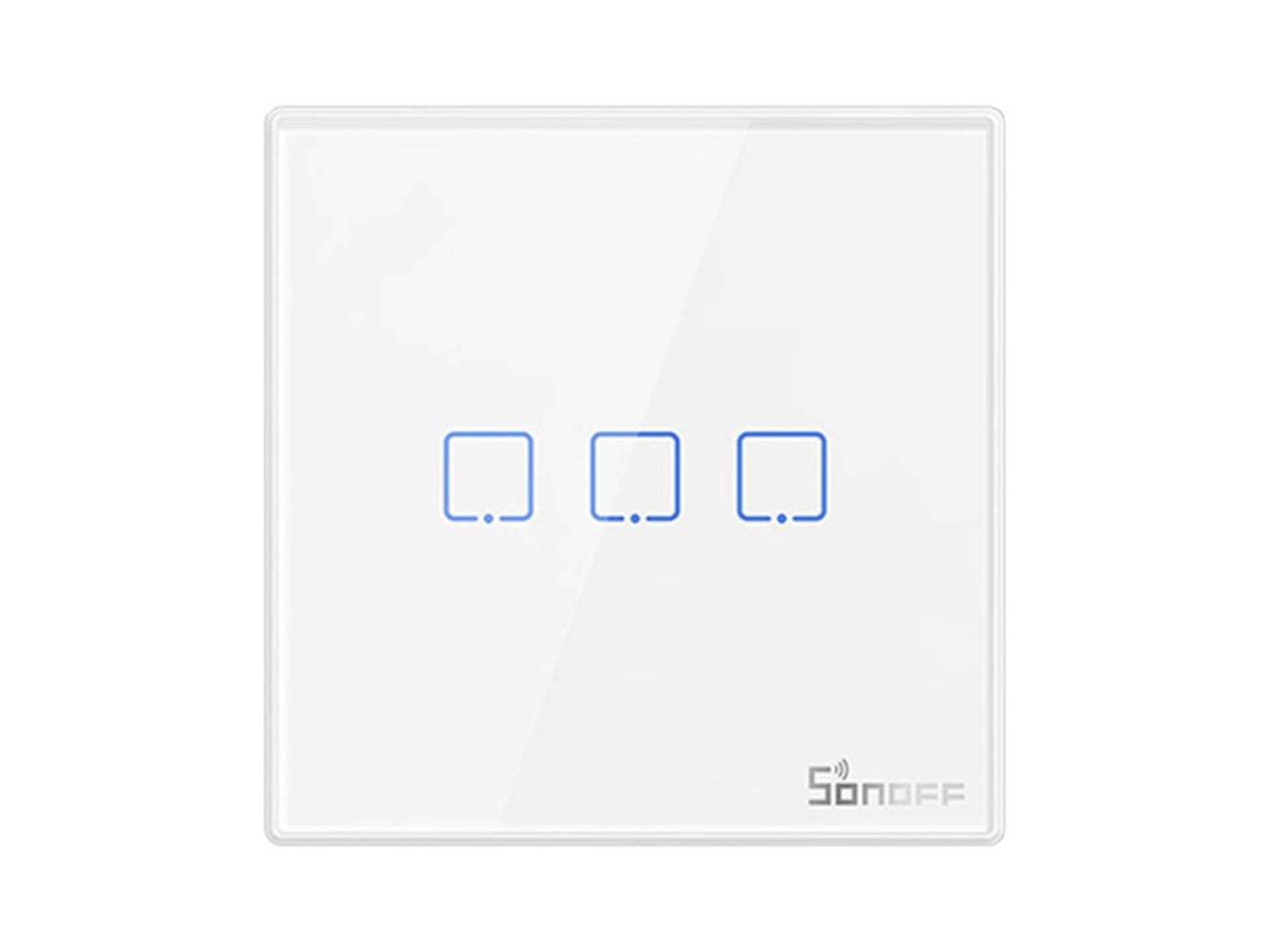 Smart Wireless Wall Switch Sonoff T2EU3C-RF 433MHz (3-channel)