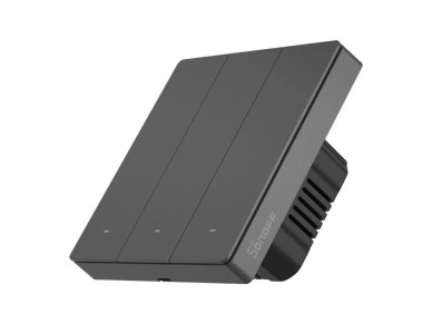 Interruptor de parede inteligente com cenas, Wi-Fi, Sonoff M5 3C (3 canais)