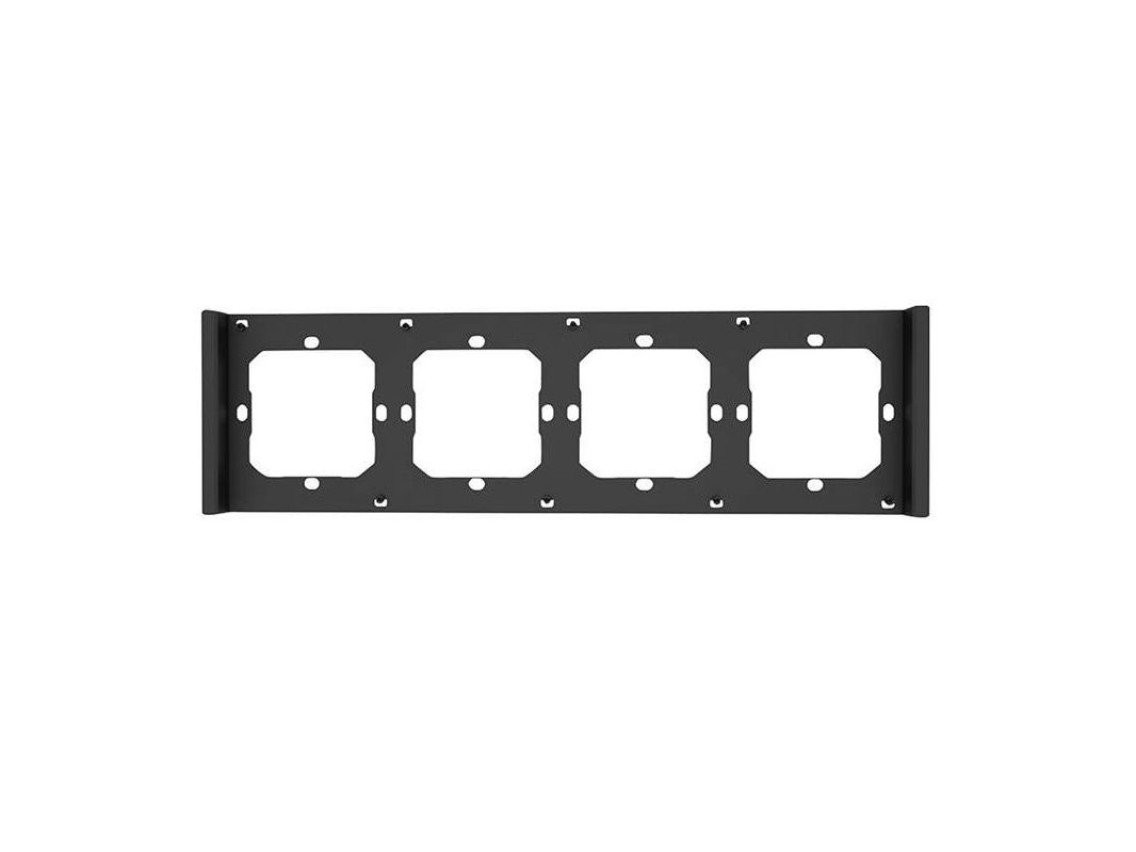 Marco para interruptor M5 80 cuádruple de 4 vías SONOFF M5-4C-80-F (grafito/negro)