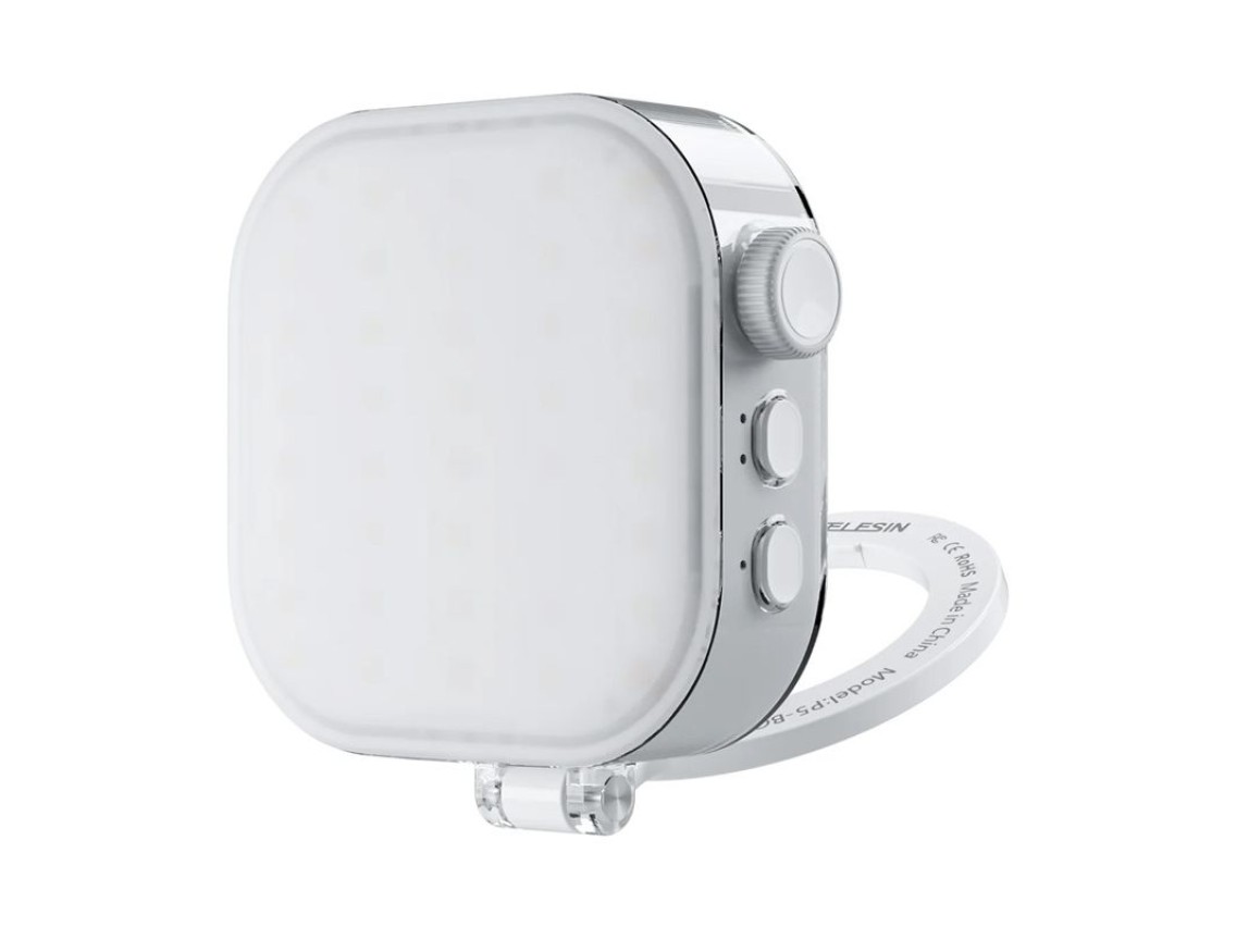 Luz de selfie Ice Cube Telesin com suporte para celular