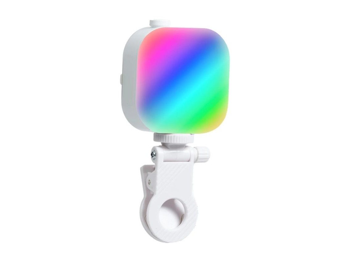 Luz de selfie Ice Cube Telesin com suporte para celular