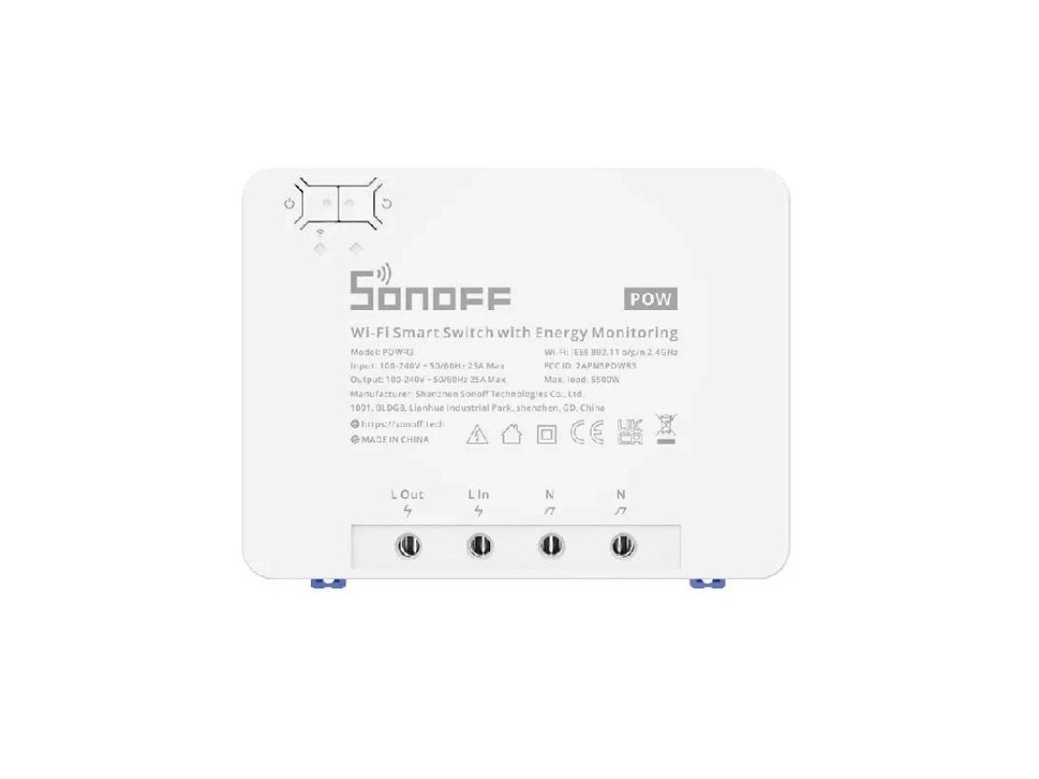 Sonoff POWR3 smart WiFi switch with current measurement function