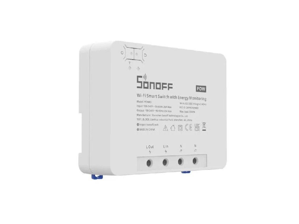 Sonoff POWR3 smart WiFi switch with current measurement function