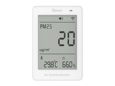 Sonoff AirGuard PM2.5 SAWF-07P - Monitor de calidad del aire LCD con WiFi