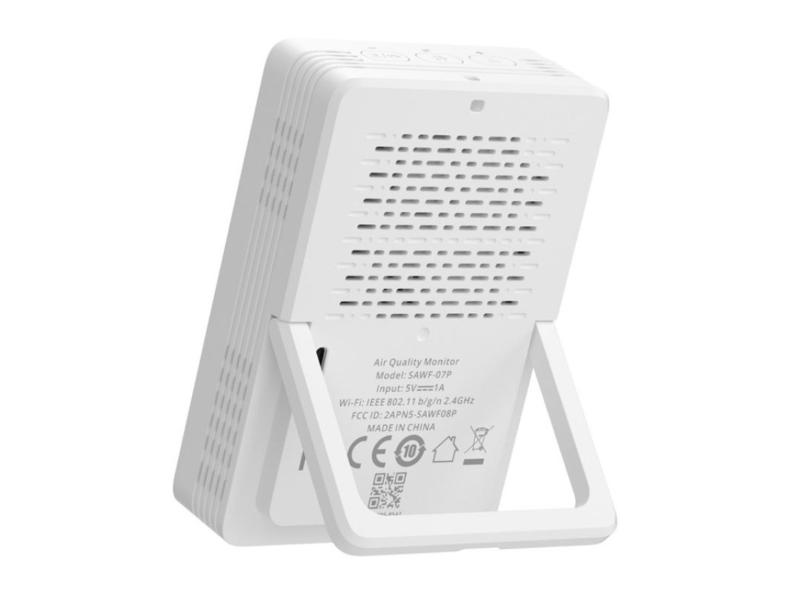 Monitor de Qualidade do Ar Sonoff AirGuard PM2.5 SAWF-07P com Wi-Fi e Tela LCD