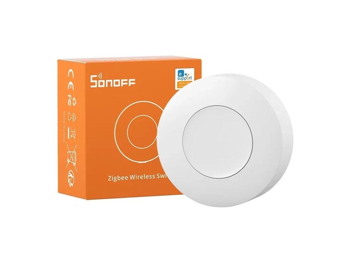 Bot�o sem fio Zigbee inteligente Sonoff SNZB-01P (controle remoto redondo)
