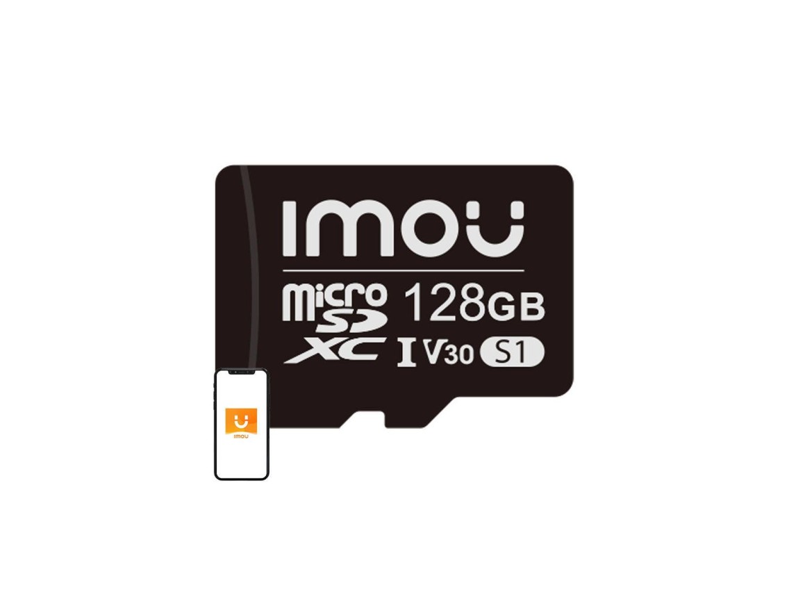 Cartão de memória IMOU 128GB microSD (UHS-I, SDHC, 10/U3/V30, 95/38)