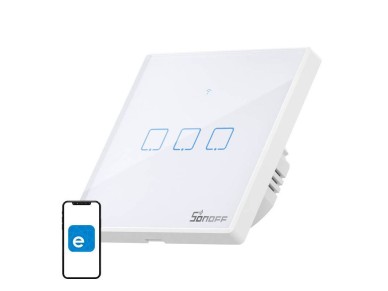 Interruptor inteligente WiFi + RF 433 Sonoff T2 EU TX (3 canales) actualizado