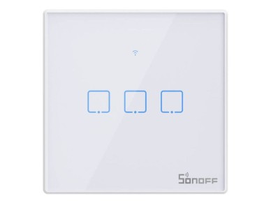 Interruptor inteligente WiFi + RF 433 Sonoff T2 EU TX (3 canales) actualizado