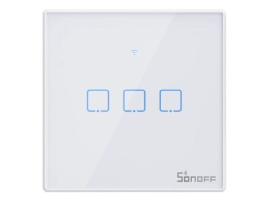Interruptor inteligente WiFi + RF 433 Sonoff T2 EU TX (3 canales) actualizado