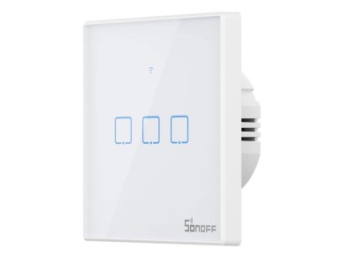 Interruptor inteligente WiFi + RF 433 Sonoff T2 EU TX (3 canales) actualizado