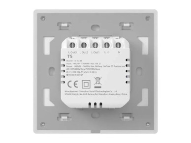 Interruptor de pared t�ctil inteligente WiFi Sonoff TX T5 4C (4 canales)