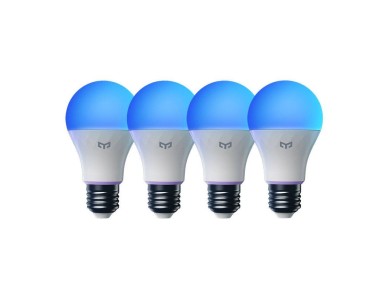 L�mpada inteligente Yeelight E27 W4 (colorida) - 4 unidades