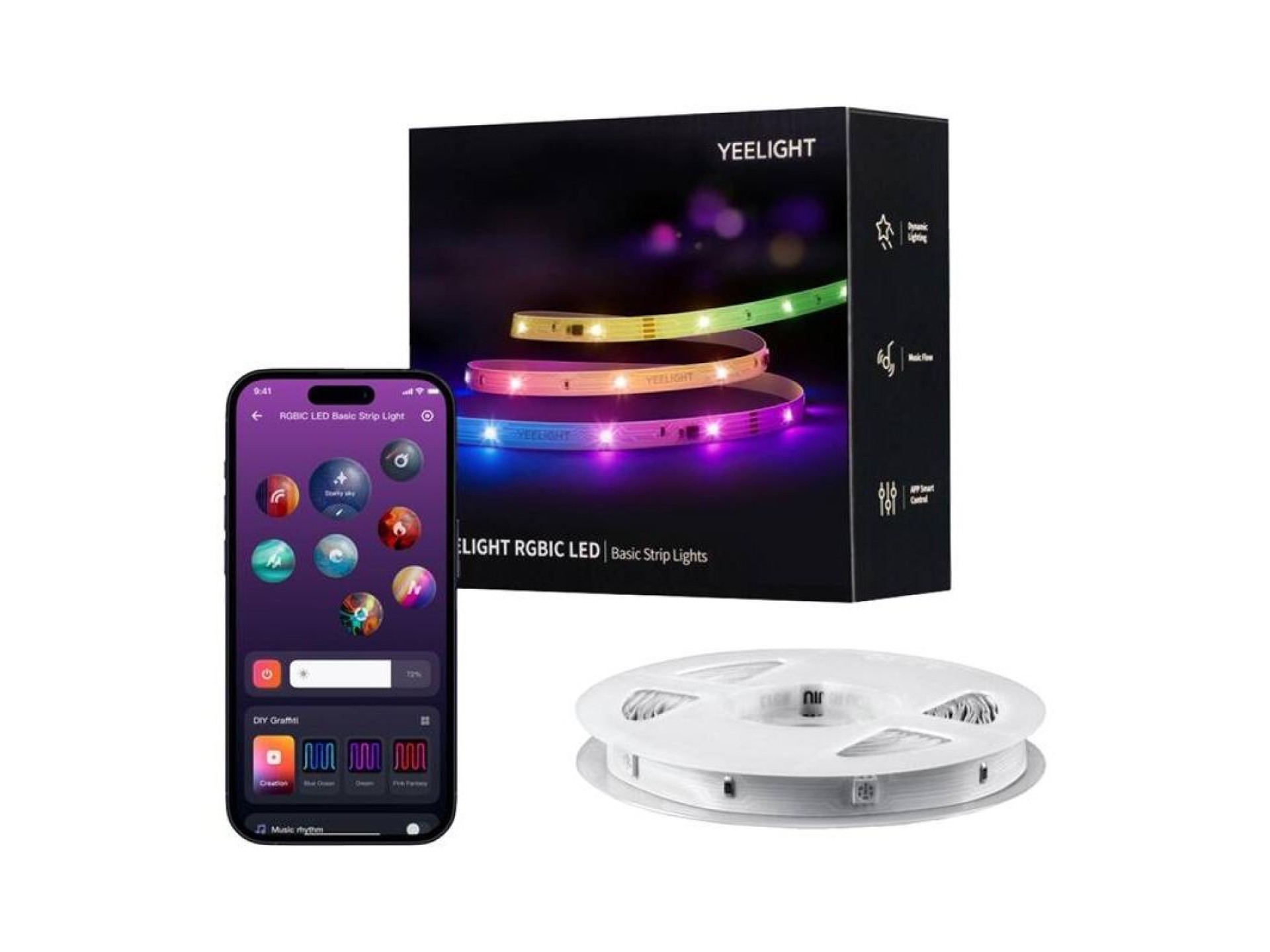 Pasek LED RGBIC Yeelight Led Basic Strip Lights 12m