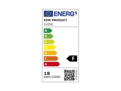 Downlight led empotrable, redondo, 18 w, 3cct, 1820 lm, marco blanco, �22,3 cm