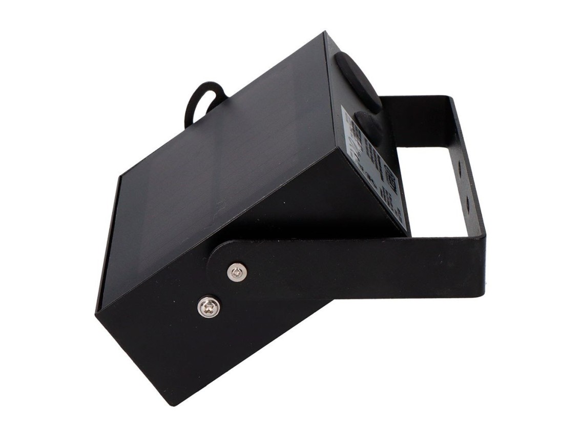 Solar floodlight, self-tilting, 10 w, 1800 lm, 6500 k, with motion sensor, black