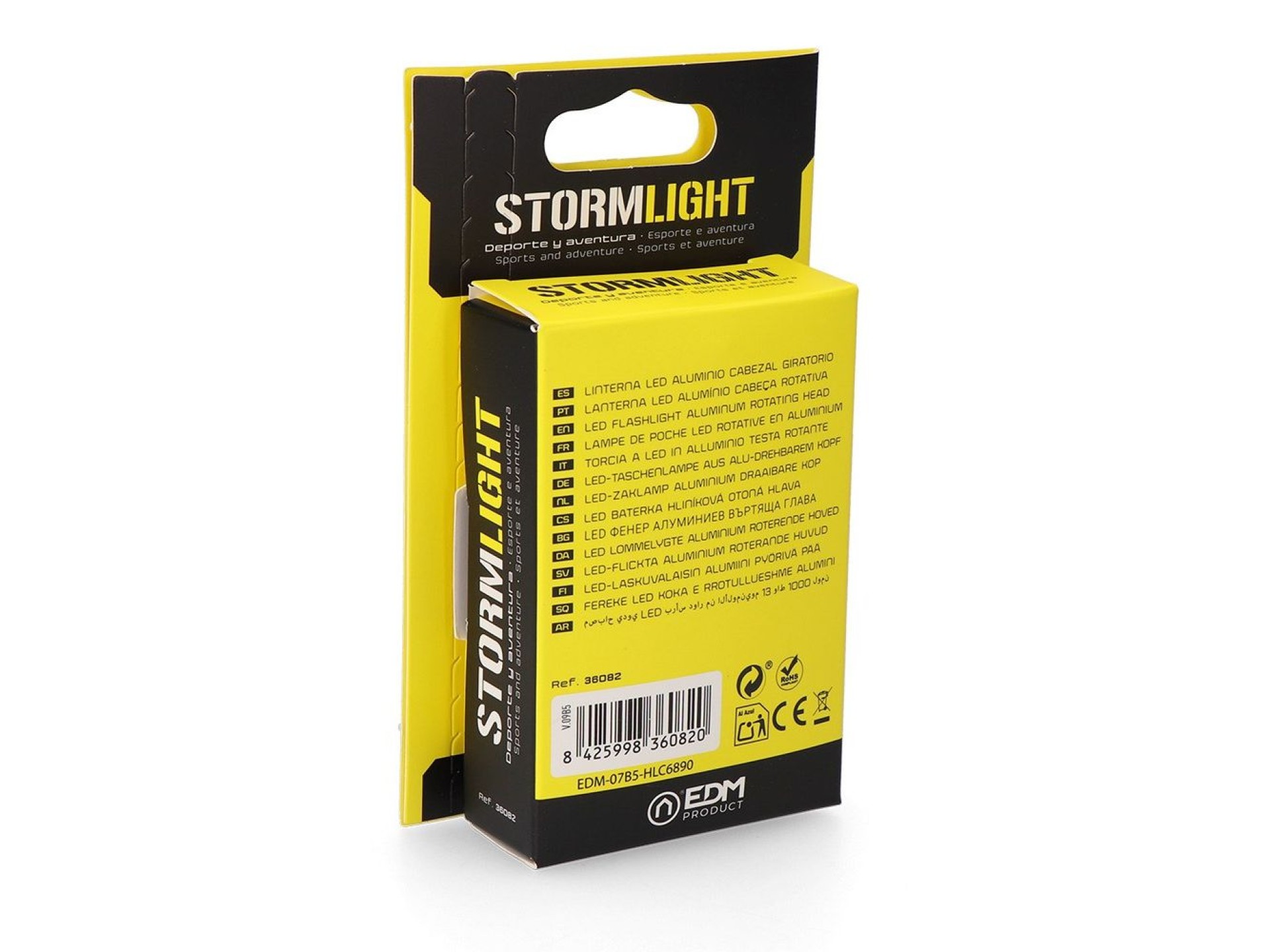 Mini lanterna led stormlight, recarregável, 13 w, 1000 lm